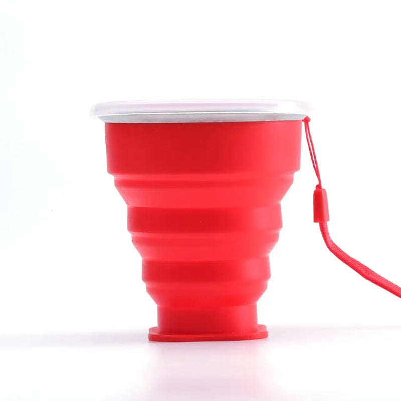 Folding Silicone Cups – BPA-Free, Food-Grade, Retractable, Portable, Colored Travel Water Cup for Coffee and Outdoor Use