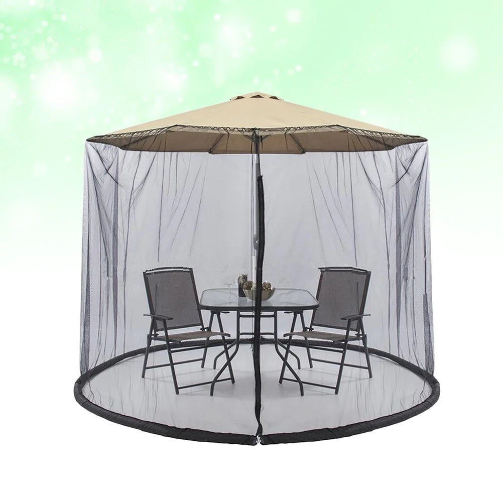 300 x 230 cm Mosquito Net Garden Umbrella – Free Installation with Netting