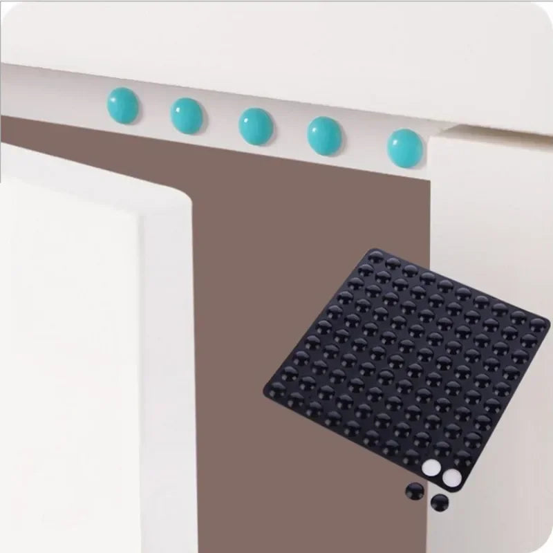 300/100 Pcs Self-Adhesive Clear Rubber Door Stops – Silicone Bumpers, Cabinet Buffers, Furniture Dots, and Protective Pads