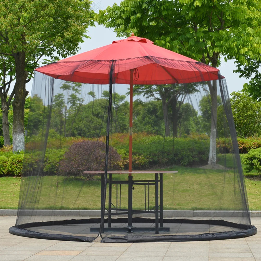 300 x 230 cm Mosquito Net Garden Umbrella – Free Installation with Netting