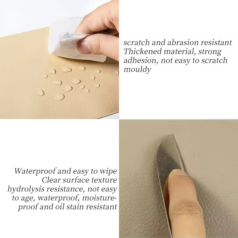 Self-Adhesive Leather Repair Tape – PU Leather Patches for Waterproof DIY Repairs on Sofas, Seats, and Furniture