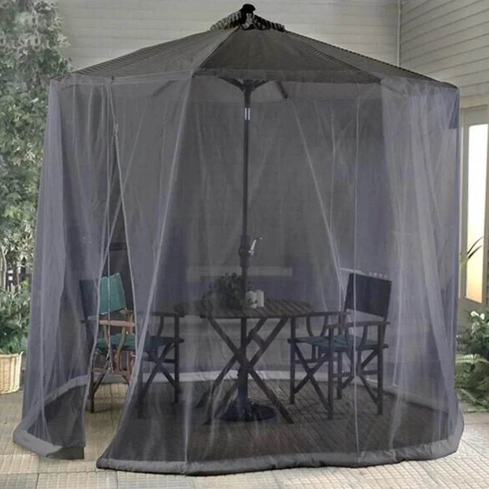 300 x 230 cm Mosquito Net Garden Umbrella – Free Installation with Netting