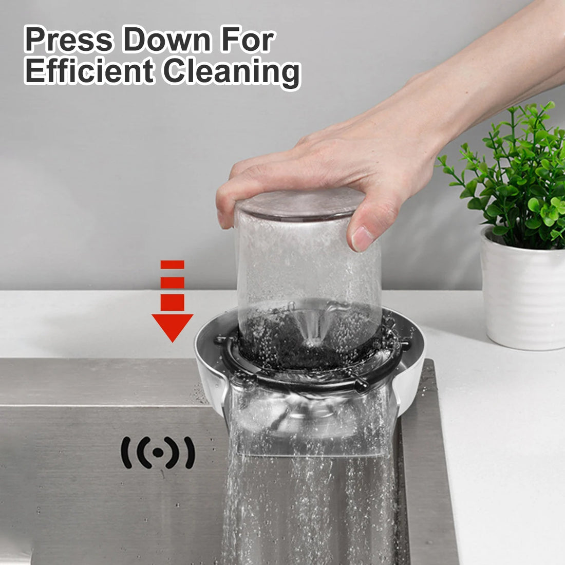 High Pressure Faucet Glass Rinser – Cup Washer for Kitchen Sink, Beer, Coffee, Milk, Tea, and Bar Accessories