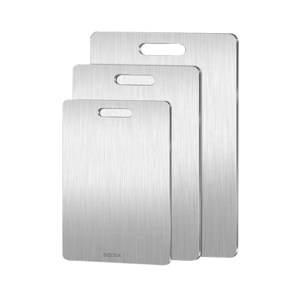 316 Stainless Steel Panel and Chopping Board – Thickened Double-Sided Cutting Board and Dough Kneading Board