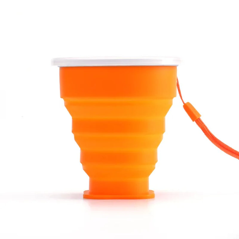 Folding Silicone Cups – BPA-Free, Food-Grade, Retractable, Portable, Colored Travel Water Cup for Coffee and Outdoor Use